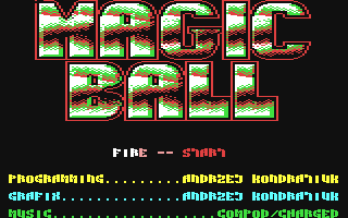 Magic Ball Title Screen
